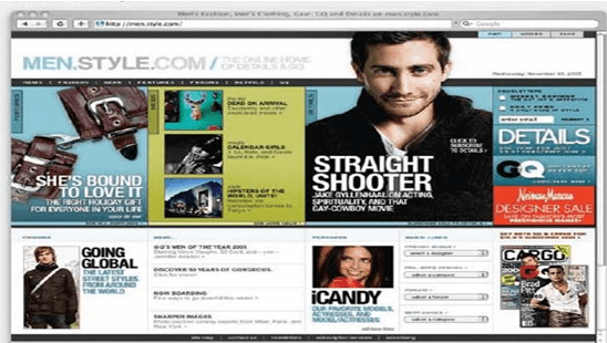  Website focus layout