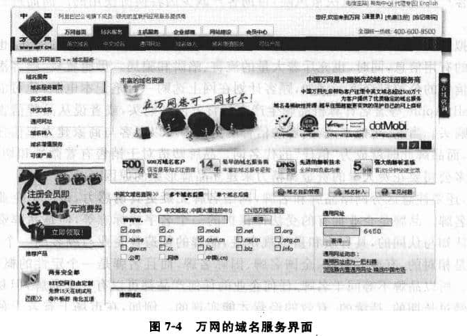  Domain name service interface